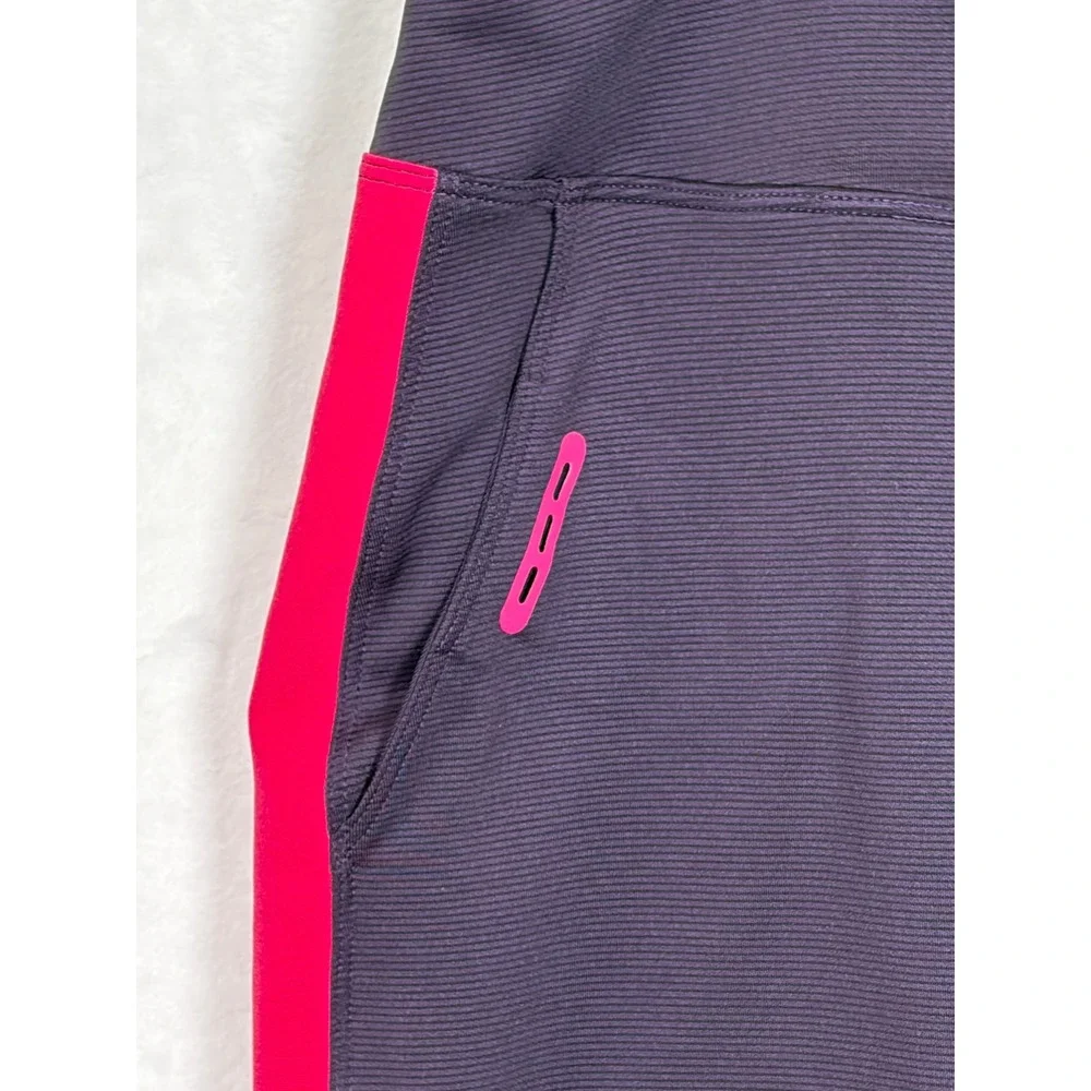 Nike Golf Tour Performance Dri-FIT Skort Purple Pink Stripe Womens XL